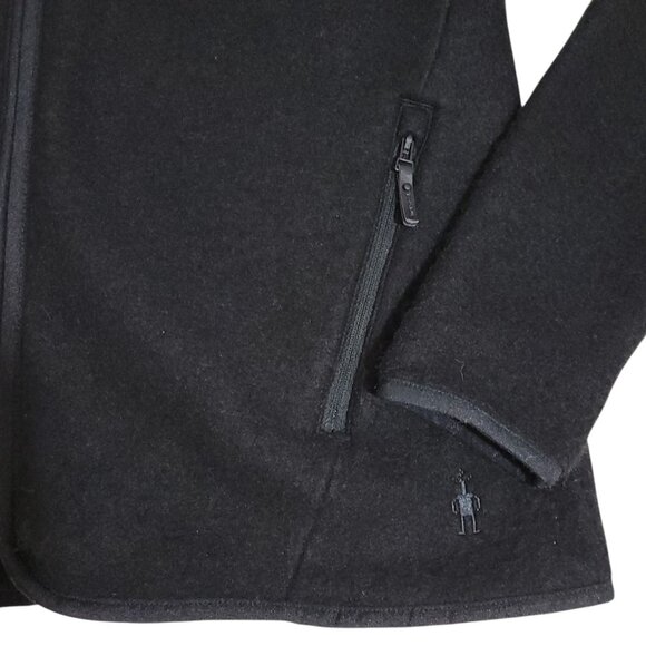 Smartwool Hudson Trail Jacket Women Sz Small Fleece Full Zip Pockets Merino Wool - Picture 3 of 15